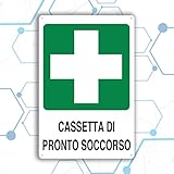 Nitek cartello cassetta pronto soccorso pvc 30cm x 20cm – Cartello auto adesivo| Sign, Schild | Impermeabili Lavabili, Azienda, scuola, pub, cinema