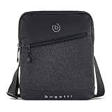 Bugatti Universum Borsello Uomo Tracolla, Borsa per Tablet 10 Pollici - Nero