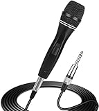 Depusheng C3 Microfono vocale dinamico professionale a bobina mobile Microfono unidirezionale cardioide dinamico palmare con interruttore ON/OFF per canto, karaoke e discorso