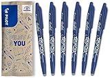 PILOT Penna FriXion Ball, penna a sfera cancellabile, set da 6 (blu).