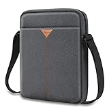 SIMTOP Borsa per tablet per 12,9 pollici, IPad Air 5 2022, Borsa a tracolla per tablet 10,9' IPad Air 4, 10,2', Borsa a Tracolla per Tablet per YKK Borsa con Cerniera Accessori Grigio