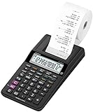 Casio HR-8RCE-BK Calcolatrice Scrivente Portatile, Display A 12 Cifre, Funzioni Check E Correct, Funzioni After Print E Re-print, Scatola, Nero