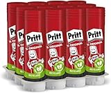 Pritt Colla Stick 12 x 22g, colla per bambini sicura e affidabile, colla Pritt per lavoretti e fai da te, con una tenuta forte per uso scuola e ufficio, 12 stick x 22g