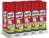 Pritt Colla Stick 10 x 43g, colla per bambini sicura e affidabile, colla Pritt per lavoretti e fai da te, con una tenuta forte per uso scuola e ufficio, 10 stick x 43g