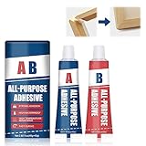 Strong AB Glue, CollaEpossidica, CollaBicomponente Epossidica, Resina Epossidica Trasparente A+B Collante, Colla Bicomponenteper Plastica/Metallo/Ceramica/Legno/Gomma